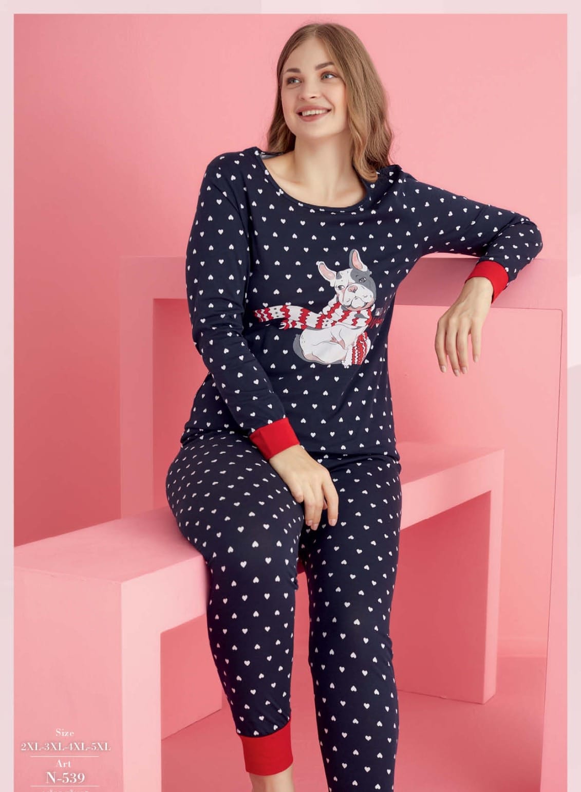 Pamuk Likralı Küçük Beden Büyük Beden Battal Pijama Takım