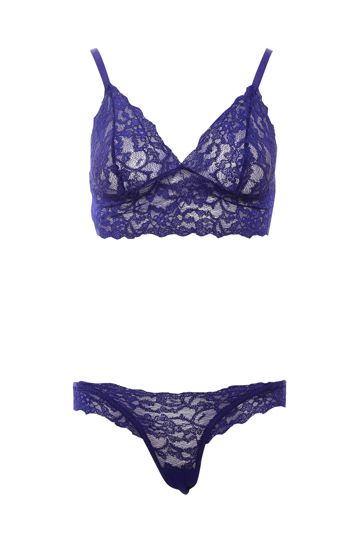 Anıl 4769 Kadın Dantelli Desteksiz Balensiz Bralet Külot Takım