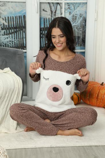 Nakışlı İnterlok Pijama Takımı