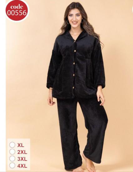 BÜYÜK BEDEN Peluş Pijama Takımı