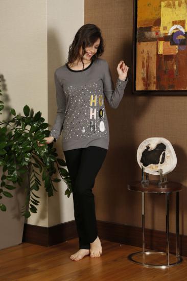 Pamuklu Likralı Pijama Takım
