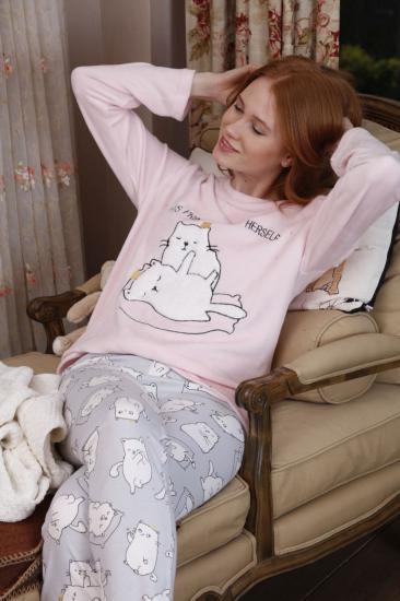 Kadife-İnterlok Pijama Takım