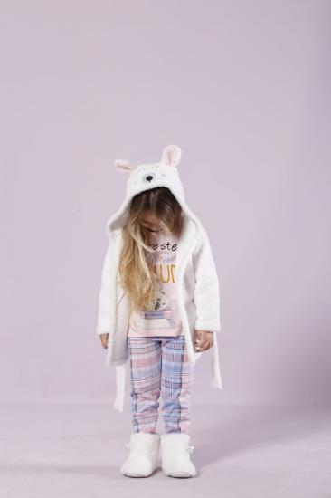 Lü Hırkalı Wellsoft-İnterlok Kapişonlu Pijama Takım