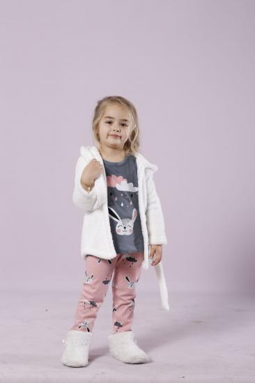 Lü Hırkalı Wellsoft-İnterlok Kapişonlu Pijama Takım