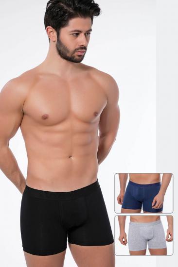Lü Pamuklu Likralı Boxer-Asorti̇