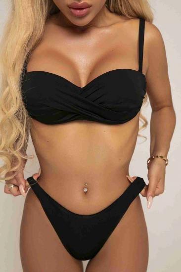 Angelsin Brezilyan Şık Bikini Altı Siyah