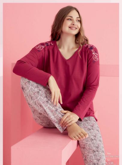 Pamuk Likralı Küçük Beden Büyük Beden Battal Pijama Takım