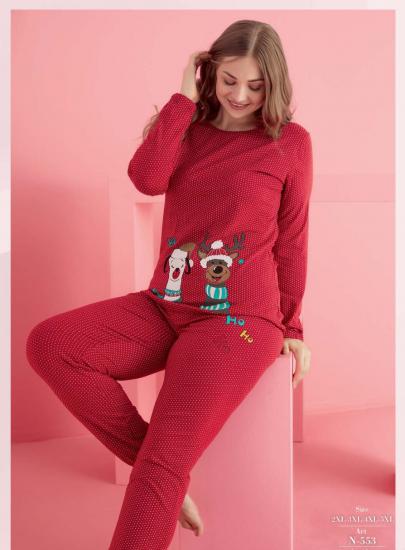 Pamuk Likralı Küçük Beden Büyük Beden Battal Pijama Takım