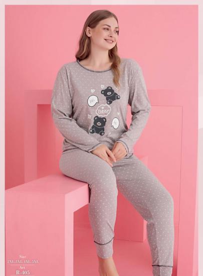 Pamuk Likralı Küçük Beden Büyük Beden Battal Pijama Takım