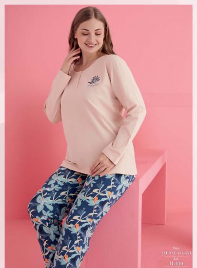 Pamuk Likralı Küçük Beden Büyük Beden Battal Pijama Takım
